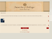 Tablet Screenshot of derechoydialogo.com